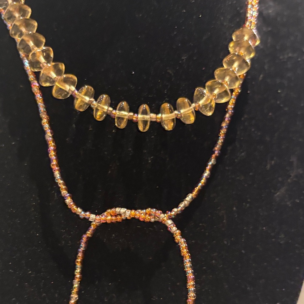 Elegant Gold Beaded Necklace